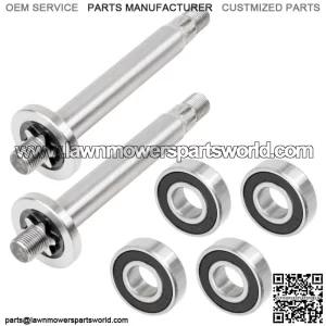 2 Spindle Shaft w/ Bearing fits Cub Cadet MTD 7381186A 7381186 75306348 738-1186
