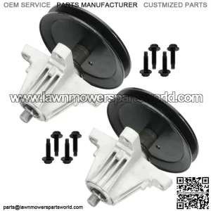 2 Spindle Assembly for MTD Lt46 LX46 46" Deck 918-06977A 618-06977 618-06977A