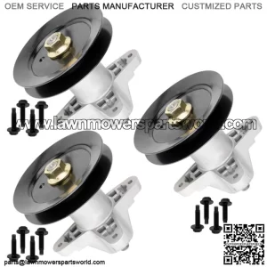 3 Spindle Assembly W/Pulley Bolt for Troy Bilt Mustang 54 XP 2013-2014