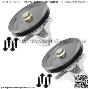 2 Spindle Assembly W/Bolt For MTD 618-04636 618-04636A 618-04865 A 918-04636