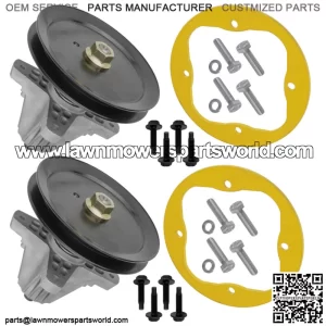 2 Spindle Assembly w/ Deck Ring For MTD 918-04865A 918-04636A 918-04865 285-847