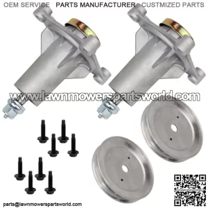 2 Spindle Assembly W/Pulley for Husqvarna GLS2748 CTH126 CT126 2754 153 154 163T