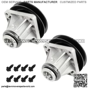 2 Spindle Assembly W/ Pulley Bolt For MTD 618-0111 618-0116 918-0116 918-0111