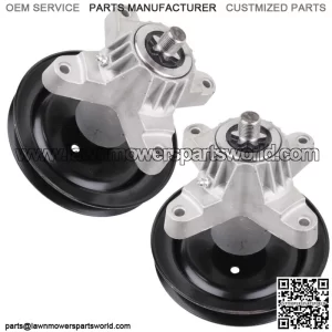 2 Spindle Assembly W/Pulley for MTD Cub Cadet Toro 112-0460 918-0659A 618-0624A