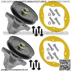 2 Spindle Assembly w/ Deck Ring For MTD Troy Bilt 918-06991 618-06991 91806991