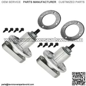 2 Spindle Assemblies w/ Ring for John Deere Gy20785 Gy20050 42" 44" 46" 48" Deck