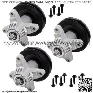 3 Spindle Assembly W/Bolt for MTD Cub Cadet Lt3800 Lt3812 Lt538G 918-04474 A B