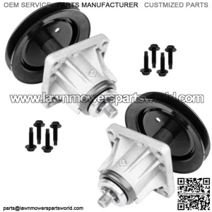 2 Spindle Assembly W/Bolt For MTD 618-04137 918-04137 618-04137A 918-04137A