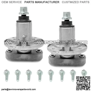 (2) Spindle Assemblies For John Deere L110 L120 L130 Mowers 42" Deck GY20785