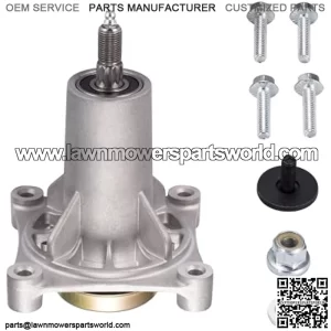 Spindle Assembly Fits for Craftsman/Husqvarna/Ariens/Poulan - Mandrel Fit for 42" 46" 48" 54" Mower Deck, With Thread Bolts and Grease Fittings, Replaces 192810 532187292 532187281 567253301 587819701