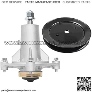 21546238 Spindle Assembly Lawn Mower Mandrel with 195945 197473 Pulley Replaces AYP 187292 192870 Ariens 21546238 21546299 Husqvarna/Craftsman 532187282 532187281 for 42" 46" 48" 54" Deck