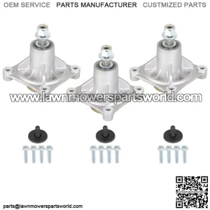 3 Set Deck Spindle Fits For Hustler 36 42 52 Inch Deck Raptor Limited 604214