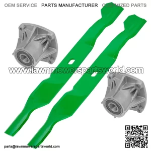 1765092 1769048 1910917 33" Deck Spindle & Notched Air-Lift Blades for Troy-Bilt