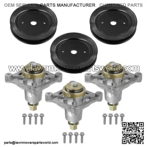 604214 603988 52" Deck Spindle & Pulley For Hustller Raptor Limited Raptor EX