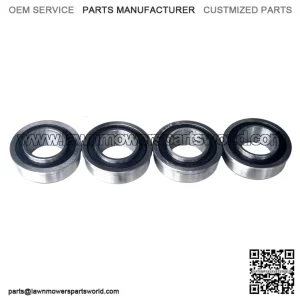 4PCS Front Wheel Bushing to Bearing Conversion Kit Replaces Craftsman, Sears, AYP, Poulan, 9040H - 9040-H - OEM Upgrade - Bearing