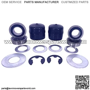 4PCS Front Wheel Bushing to Bearing Conversion Kit Replaces Craftsman, Sears, AYP, Poulan, 9040H - 9040-H - OEM Upgrade