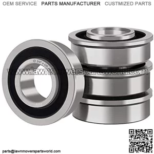 4 Pack Lawn Mower Wheel Bearing 532009040, 13359, 9040H, 532124959, 5920H, 9040HR ?? 9040N, Replacement for Husqvarna, AYP, Craftsman, and More Bushing to Flanged Ball Bearings Conversion.
