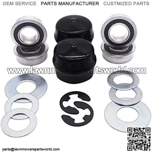 Front Wheel Bushing to Bearing Conversion Kit,Lawn Tractor Front Wheel Axle Hardware Kit for AYP Poulan 532124959 532009040 532175039 812000029