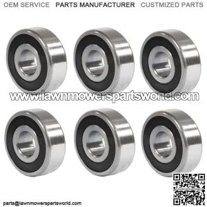 6 pc Mower Deck Upper/Lower Bearings Fits MTD Fits Cub Cadet Fits John Deere