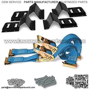 Mall ATV Wheel Chock & Strap Kit | Trailer Tie Down System for ATV??s, UTV??s, & Mowers