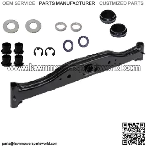 Craftsman 532418168 Front Axle Kit,(1) 532418168 axle,(4) 532003366 bearings (2) 532121748 washers,(2) 812000029 ring clips,(2) 819272016 washers,(2) 532006266 thrust washers,(2) 532121232 caps