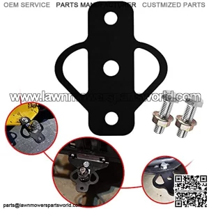 ELITEWILL Steel ATV 3-Way Trailer Hitch Adapter for Golf Cart Garden Tractor Lawn Mower Chain and Tow Strap