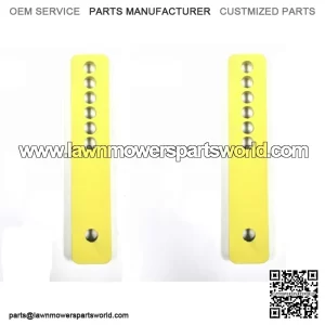 2 NEW JOHN DEERE 140 110 212 214 300 312 314 316 317 318 400 DECK WHEEL BRACKETS