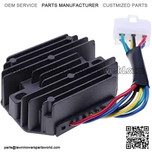 Voltage Regulator Rectifier Regulator AM101046 AM126304 AUC12632 Compatible with John Deere X710 X730 X734 X738 X739 2500B 2500E 2653 2653B 4x2 Gator, 6x4 Gator, CS Gator, CX Gator and TS Gator