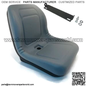 Gray High Back Seat fits John Deere Lawn Mowers L130, L135, L145, LA125, LA145
