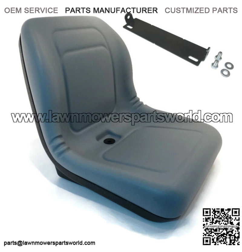 Gray High Back Seat fits John Deere Lawn Mowers L130, L135, L145, LA125, LA145