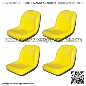 4 HIGH BACK Seats Fits John Deere Fits Gator TX / TX 4x2 / TX Turf / TX 4x2 Turf