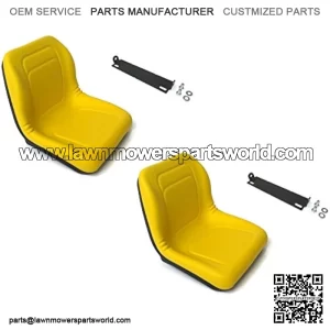 (2) HIGH Back Seats w/Brackets for John Deere Gator CS CX Diesel UTV Utility