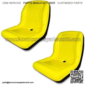 (2 Seats) Seats for John Deere Gator TX 4X2 Turf 4X2 HPX XUV 850D, E Gator, Turf, TE Gator Turf Electric, TH Turf, 4X4 Trail, TH 6X4 Diesel - VG11696 - High Back Seats