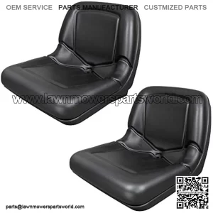 (2 Seats) Black Seat for John Deere Gator CS TS TX 4X2 AM133476