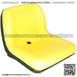 Bucket Seat - Vinyl Yellow fits John Deere Gator TH 6x4 Gator HPX4x4 Gator Worksite Gator Trail HPX4x4 Gator Trail Gator XUV 620i Gator 4x2 Gator 6x4 Gator TX Turf