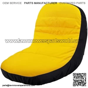 Seat Cover (Large) LP92334 Fits John Deere Mower up to 16.5" - 18" High (Waterproof) (Four Convenient Pockets)(Made with Oxford 600d Fabric) Comes with Storage Pouch