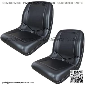 (2 Seats) Black High Back Seat for John Deere Gator CS TS TX 4X2 AM133476