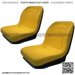 (2) HIGH Back Seats for John Deere Gator XUV 620i, 850D, 550, 550 S4 UTV Utility