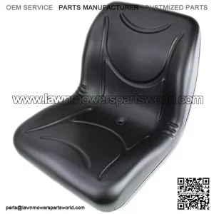 E-VG12160 Black Seat w/Drain Hole for John Deere Gator (M-Gator, E, Turf, TX 4X2, TH Turf, XUV550, 4X4 HPX, 4X2 Trail, 6X4 Trail ++)