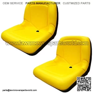 TRAC SEATS (2 Seats) Yellow Seat for John Deere Gator CS TS TX 4X2-15" Backrest - AM133476