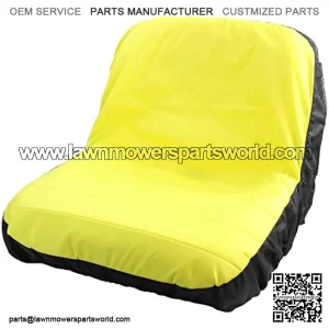 E-P92324Y Yellow Seat Cover Used W/ Seats with 15" Backrest for John Deere 4X2 Gator (s/n 019951>), CS Gator (s/n 040000>), TS 4X2 Gator