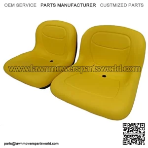 TWO YELLOW PIVOT STYLE SEATS Fits John Deere CS GATORS < 39999 SERIAL NUMBER #OA