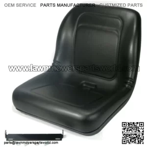 Black High Back Seat fits John Deere Gator CS, CX, 4x2 HPX, 4x4HPX,4x4 Trail HPX