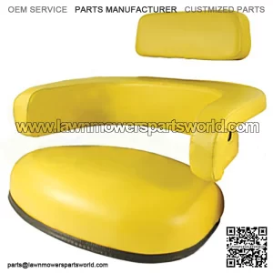 Seat 3-Piece Set Vinyl Yellow Fits John Deere 4020 7700 4230 3020