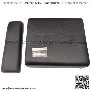 Black Backrest And Seat Cushion Set Fits John Deere M MT 40 320 330 420 430 435