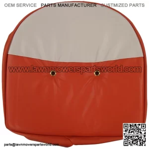 Orange and White Tractor Pan Seat Cover Universal Fits Ford Fits John Deere