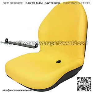 Yellow Seat w/Bracket Fits John Deere 425 445 455 4100 4115 Replaces AM879503