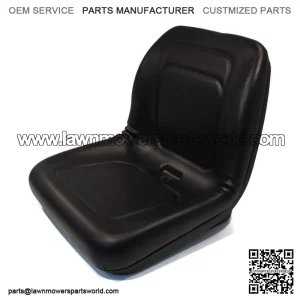 Black HIGH BACK SEAT Fits John Deere Skid Steer Loader 70 125 240 7775 8875