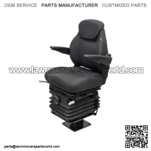 Backhoe Seat Black Vinyl Fits John Deere 310G 310J 310SG 315SG 315SJ 325J 410J