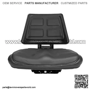 T110BL Black Universal Tractor Seat with Trapezoidal Back Trapezoid